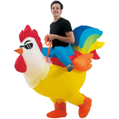 Adult Chicken Inflatable Rooster Costume Animal Flamingo Costume
