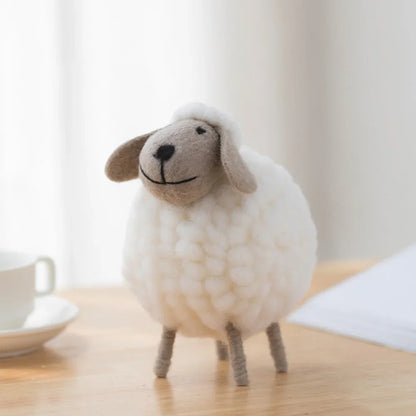Plush Mini Felt Sheep Stuffed Toy 11-16cm