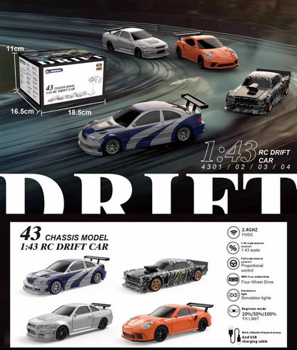 Jiabaile With Gyroscope 1:43 Mini Four-Wheel Drive Drift Remote Control Car