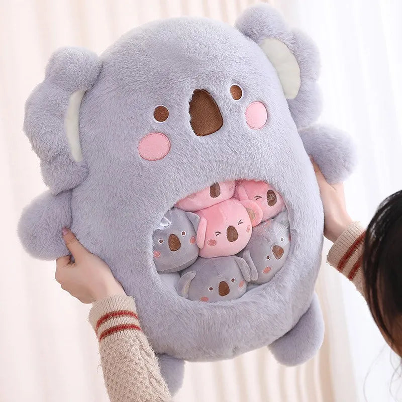 Plush Panda Koala Capybara Pudding Bag Stuffed Toy 35-50cm