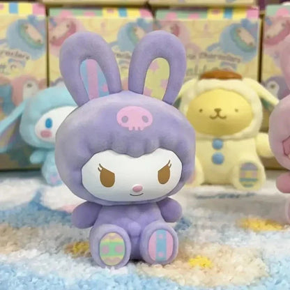 Sanrio Characters Fluffy Rabbit Blind Box Series Figure Model