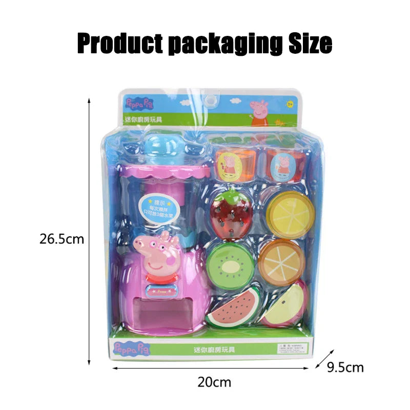 Peppa Pig Simulated Juicer Kids Playing House Emulation Blender Toy Simulation Fruits Toddler Early Tducation Children's Gifts