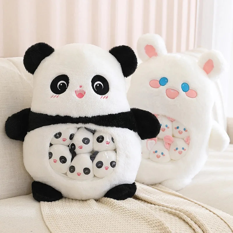 Plush Panda Koala Capybara Pudding Bag Stuffed Toy 35-50cm