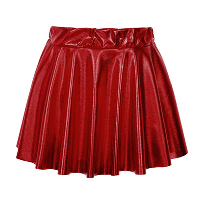 Girls Metallic Pleated Skirt (Age 2-16 YRS)