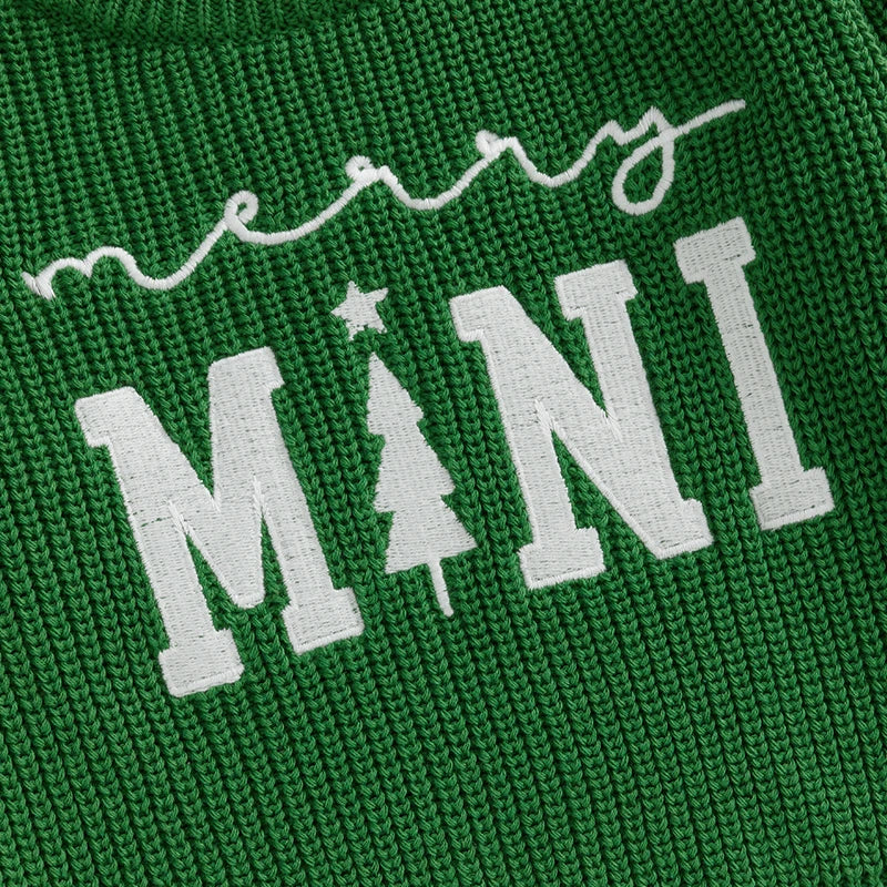 Baby/Toddler Christmas “Mini” Ribbed Jumper (Age Newborn-4YRS)