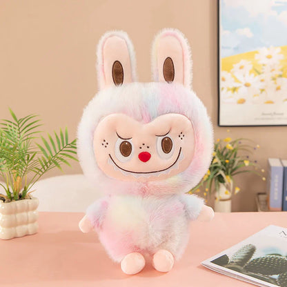 Plush Labubu Stuffed Toy & Labubu Exciting Macaron Pendant - 35cm