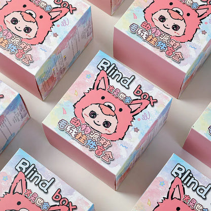 Huoling Family Never End Serie Cute Blind Box Vinyl Doll Mystery Bag Kawai Tide Play Desktop Decoration Collect Pendant Toy Gift