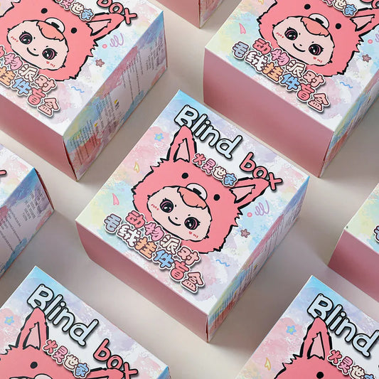 Huoling Family Never End Serie Cute Blind Box Vinyl Doll Mystery Bag Kawai Tide Play Desktop Decoration Collect Pendant Toy Gift