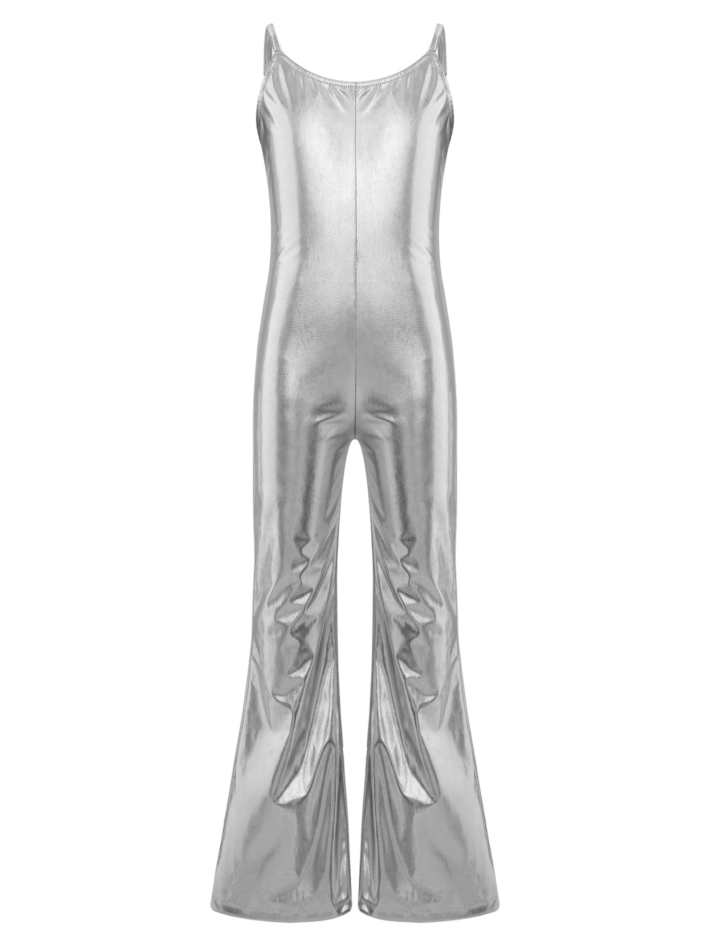 Girls Metallic Gymnastic Jumpsuit (Age 4-16YRS)
