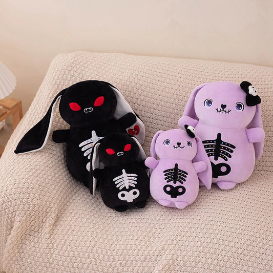 Plush Spooky Skeleton Bunny Rabbit Stuffed Toy 22-30cm