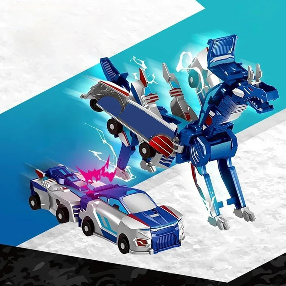Unicorn Transformer Magic Car Toy â€“ 2-in-1 Magnetic Collision Vehicle | DIY Transforming Robot