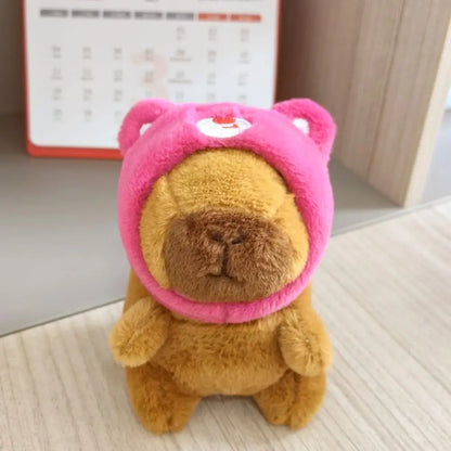 Plush Cute Capybara Stuffed Toy Hoodie with Wings - 12cm 6