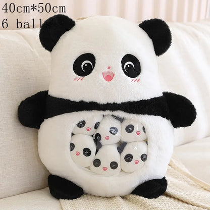 Plush Panda Koala Capybara Pudding Bag Stuffed Toy 35-50cm