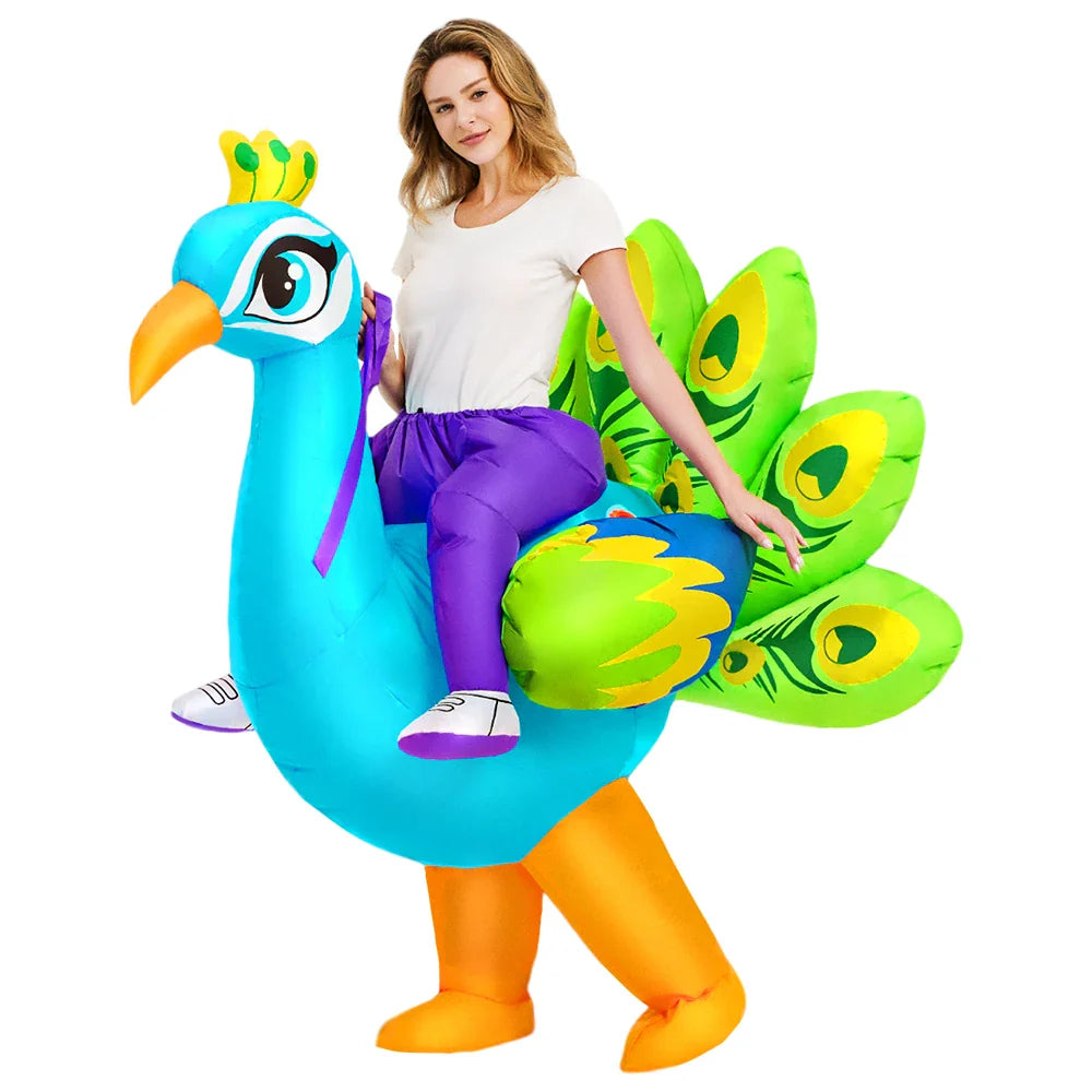 Adult Rooster Unicorn Flamingo Inflatable Costume