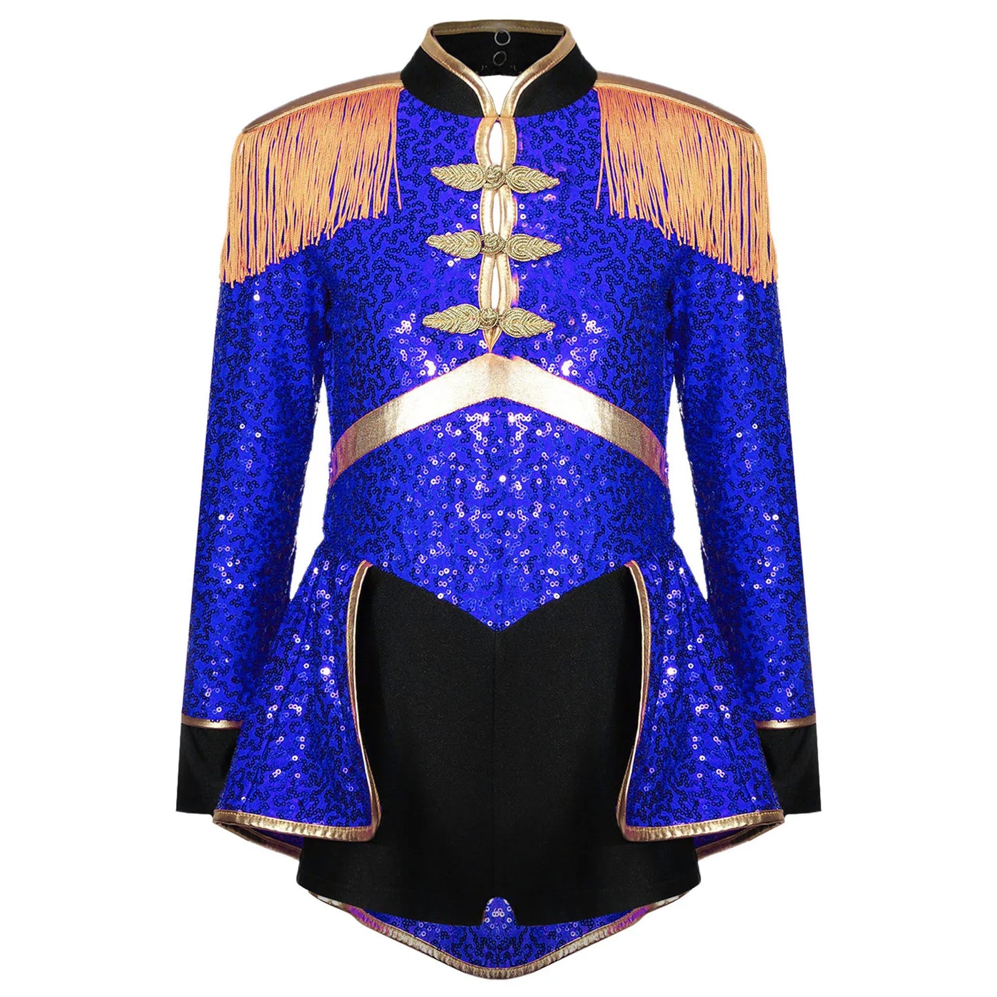 Girls Red Sequin Ringmaster Costume (Age 6-16YRS)