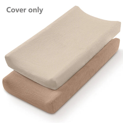 Muslin Changing Pad Cover for Changing Table (Set of 2)
