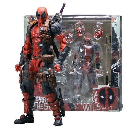 Deadpool 2.0 Grey Action Figure Movable Joints Toy
