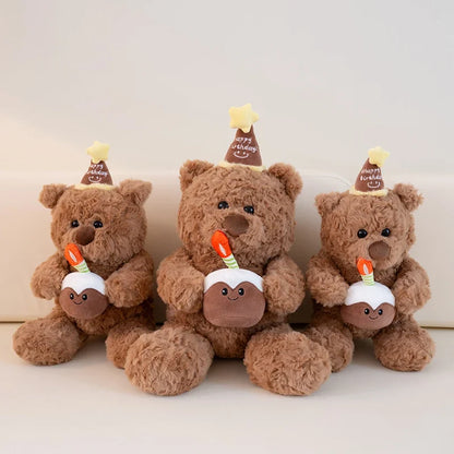 Plush Fluffy Cake Teddy Bear Stuffed Toy 40-50cm