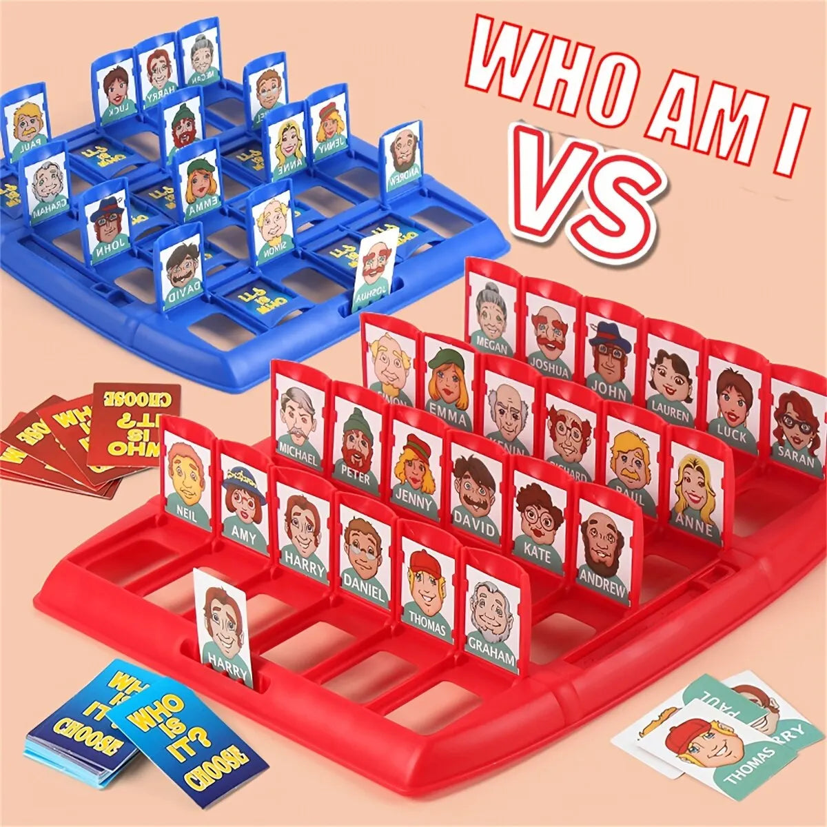 Guess Who I Am Board Game Red