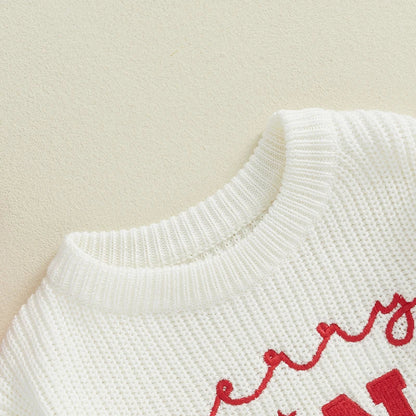 Baby/Toddler Christmas “Mini” Ribbed Jumper (Age Newborn-4YRS)