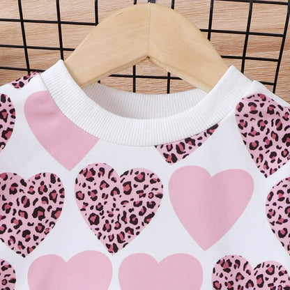 Girls Heart Pullover Top (Age 3-6YRS)