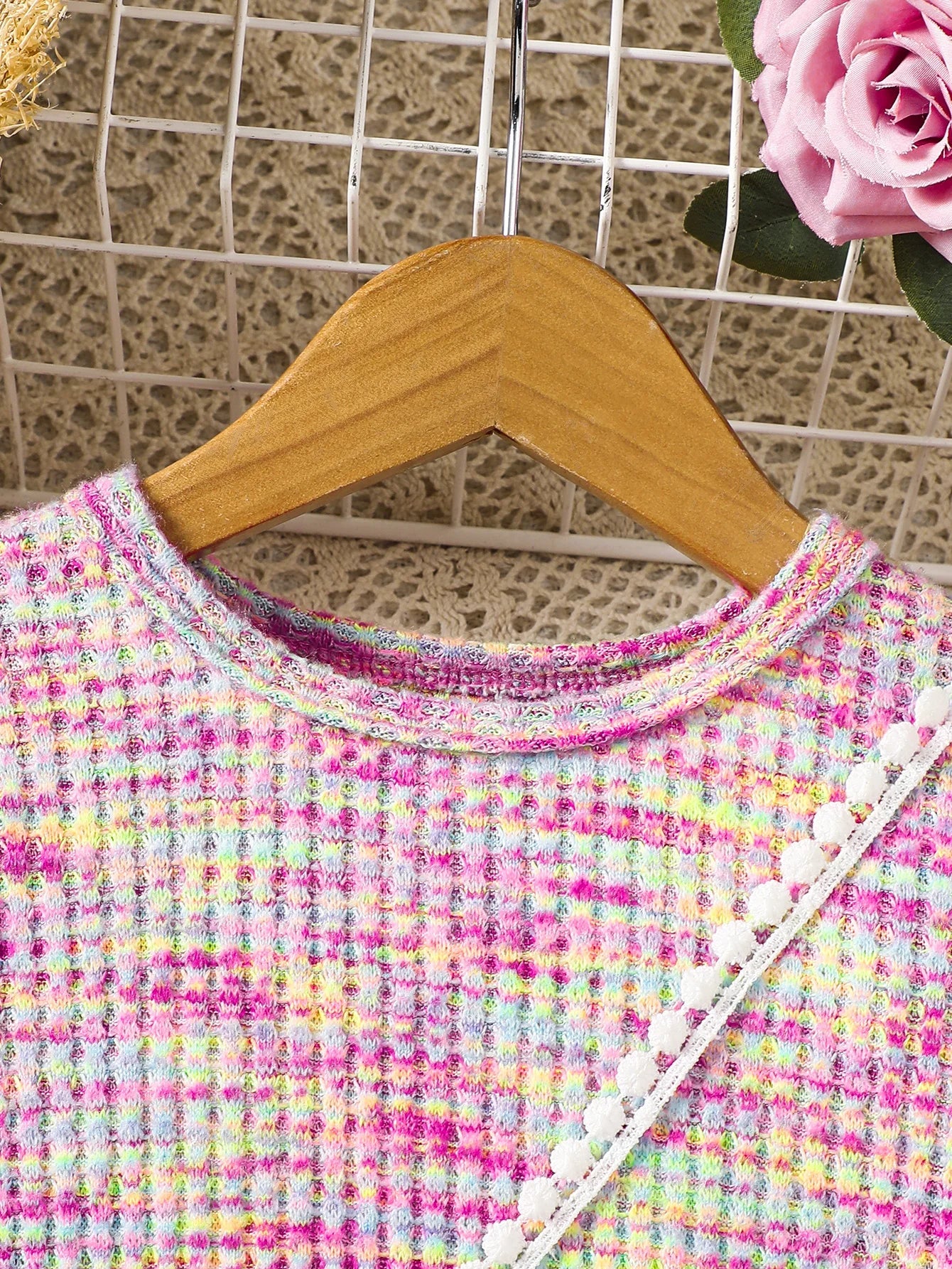 Girls Long Sleeved Knitted Dresses & Handbag (Age 4-7 YRS)