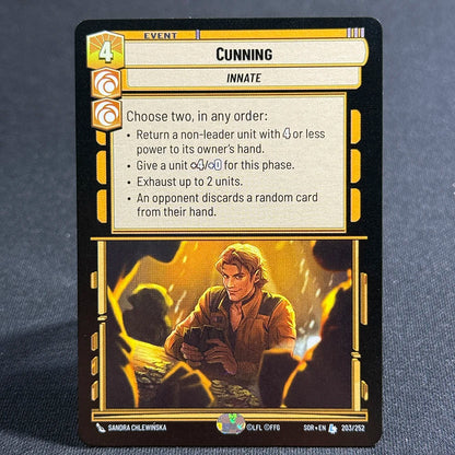 Star Wars Unlimited Proxy Card Set – Red Command Series | Boba Fett, Bodhi Rook, DJ Tech, Aggression & Barrage | Casual Play & Display Cunning(203)