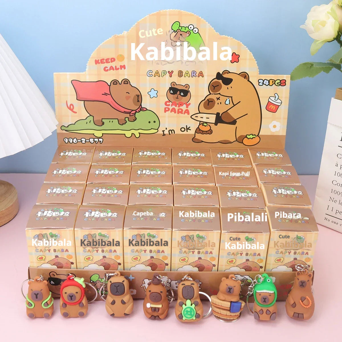 Capybara Blind Box Keychains
