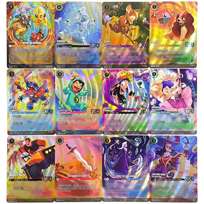 Lorcana Proxy Chapter 8 – Enchanted Foil TCG Card Set | Mushu, Perdita, Bambi, Lilo, Jasmine, Kuzco | English Edition