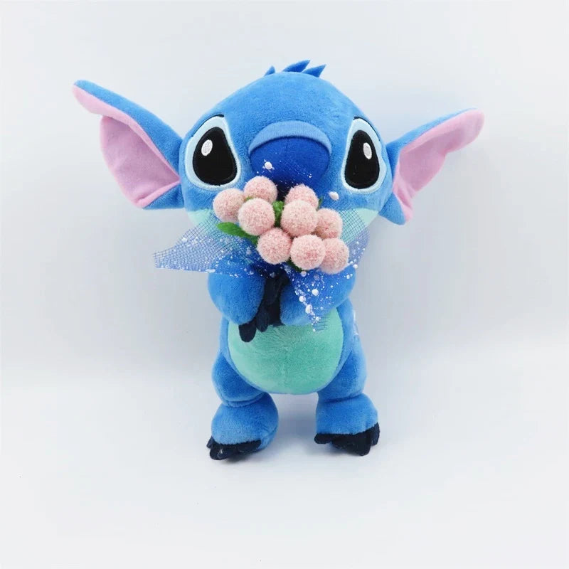 Lilo & Stitch Couple Plush Models | Cute Cartoon Stuffed Dolls • Kawaii Pendant Toys