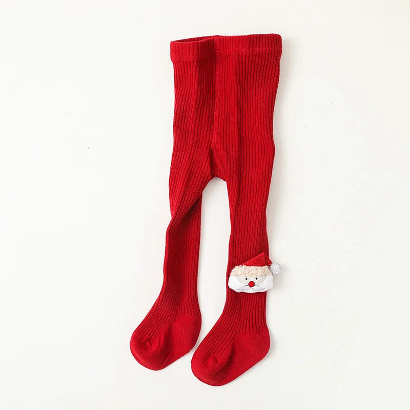 Girls Red Christmas Tights (Age Newborn-6YRS)