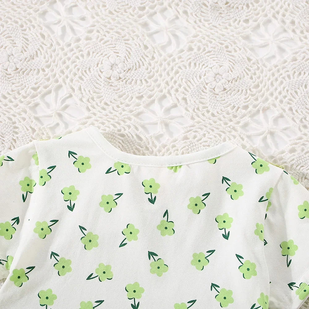 Baby Girls Summer Cotton Flower Dress (Age 6M-24M)