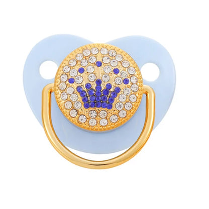 Baby Rhinestone Bling Pacifier Dummy Clip