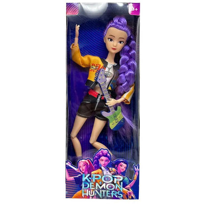 Demon Hunters Vinyl Doll Series – Rumi, Mira & Zoi | Anime K‑Pop Character Figurine | 15–18cm 1