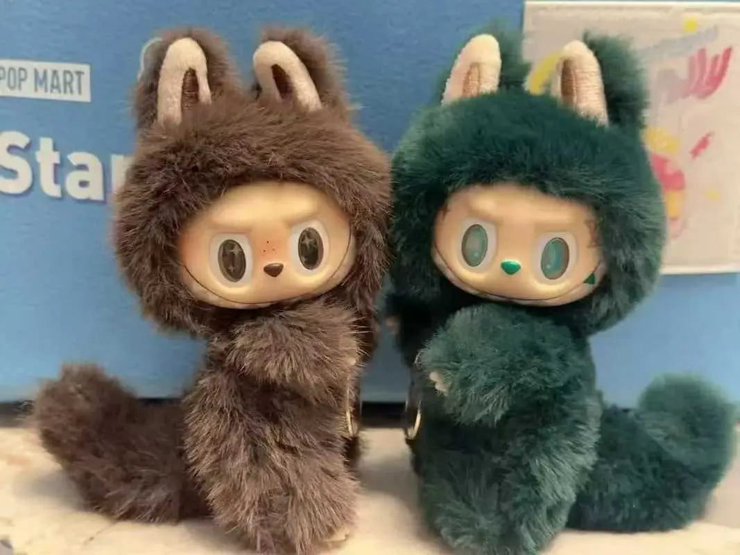 Labubu Baby Plush – Little Leader Zimomo | Brown & Green Edition | High‑Quality Pendant Blind Box