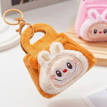 Labubu The Monsters – Keychain Coin Purse | Plush Storage Bag & Backpack Hanging Decoration