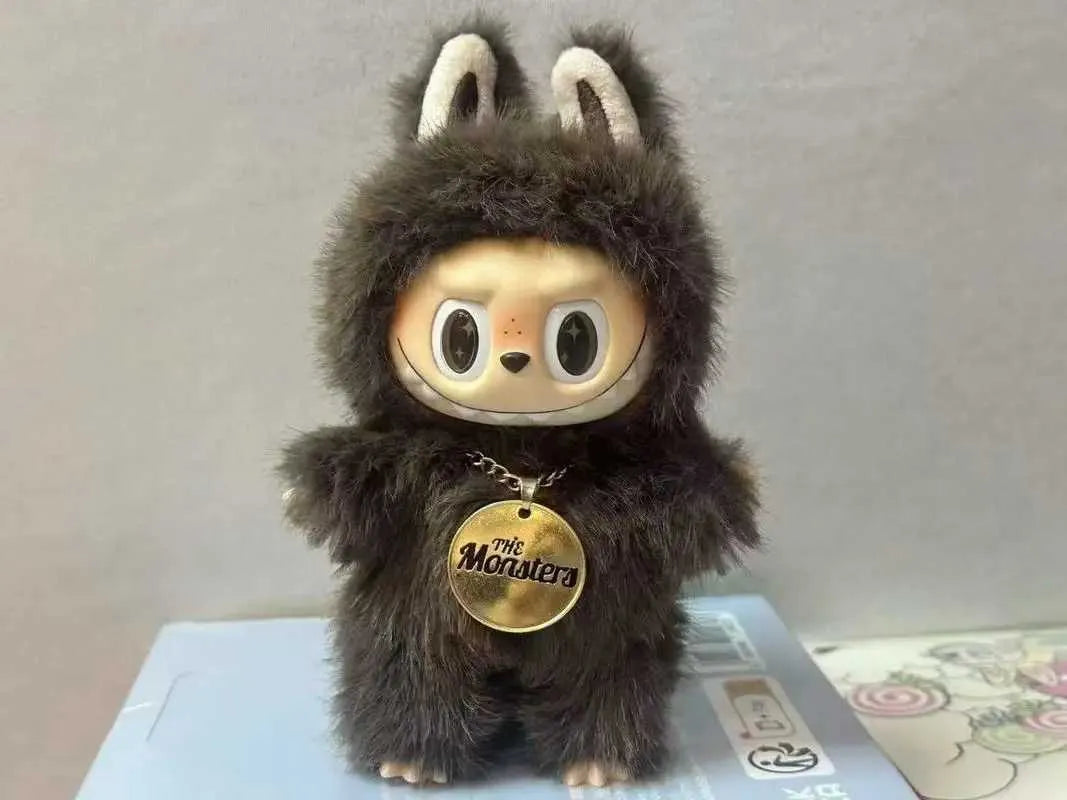 Labubu Baby Plush – Little Leader Zimomo | Brown & Green Edition | High‑Quality Pendant Blind Box Brown
