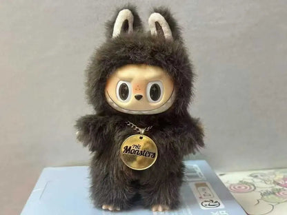 Labubu Baby Plush – Little Leader Zimomo | Brown & Green Edition | High‑Quality Pendant Blind Box Brown