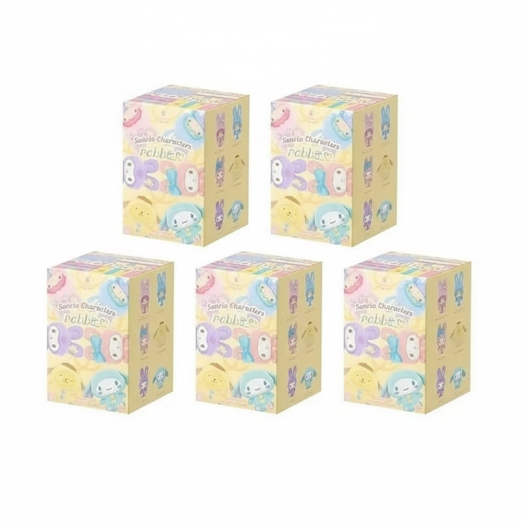 Miniso Sanrio Characters Rabbit Series – Blind Box Cartoon Doll Figures Multicoloured 5 Pack