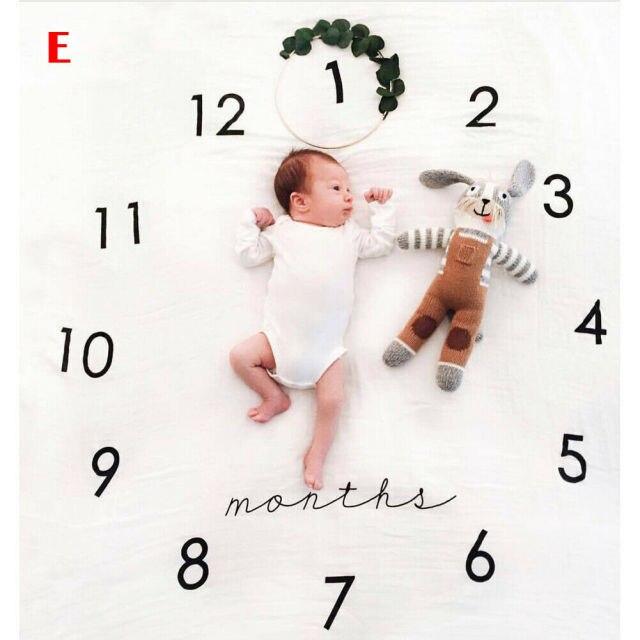 Baby Milestone Growth Photography Blanket E
