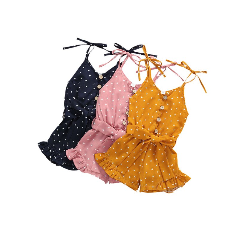 Girls Heart Romper (Age 12M-4YRS)