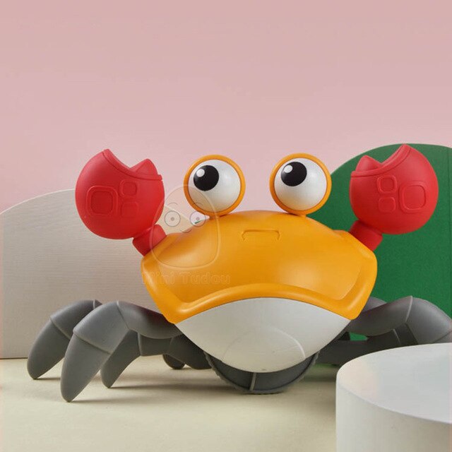 Baby Bath Walking Crab Toy Orange