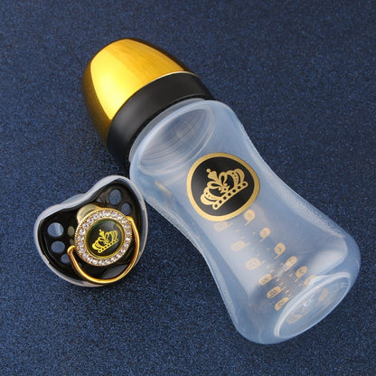Baby Luxury Bling Crystal Embellished Feeding Bottle 240ml