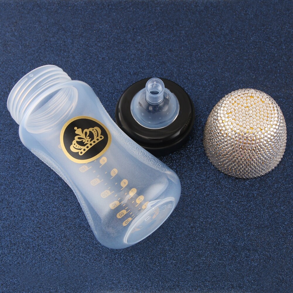 Baby Luxury Bling Crystal Embellished Feeding Bottle 240ml