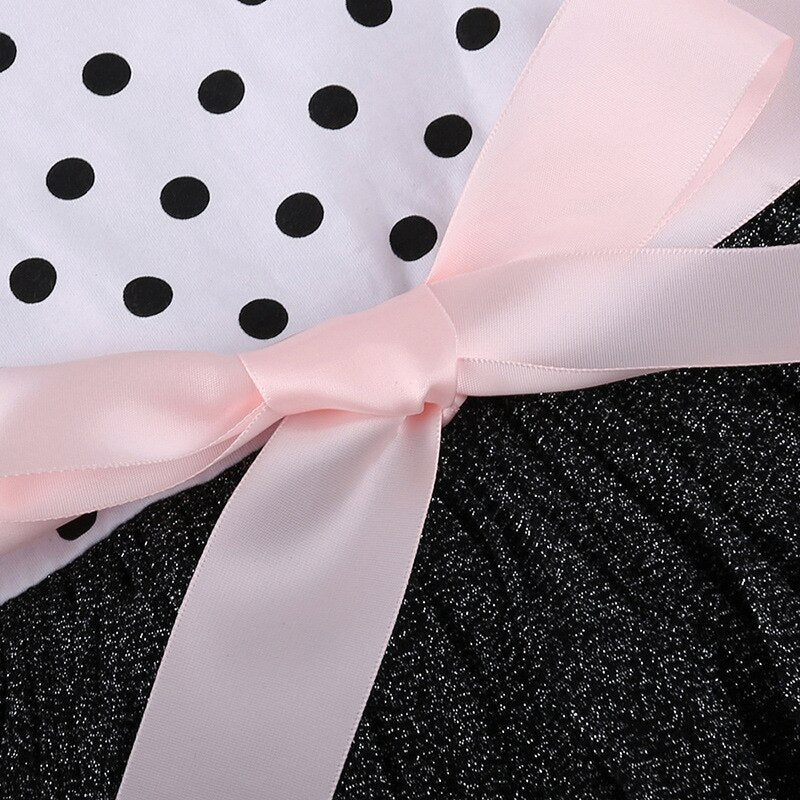 Girls Polka Dot Tulle Dress (Age 24M-7YRS)