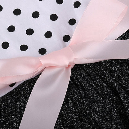 Girls Polka Dot Tulle Dress (Age 24M-7YRS)