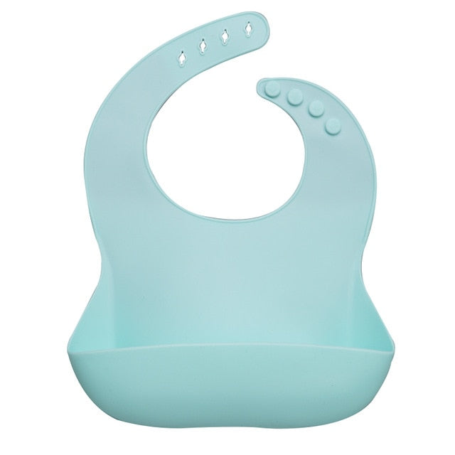 Baby Washable Feeding Silicone Bib Suit 0-5years Multi 32