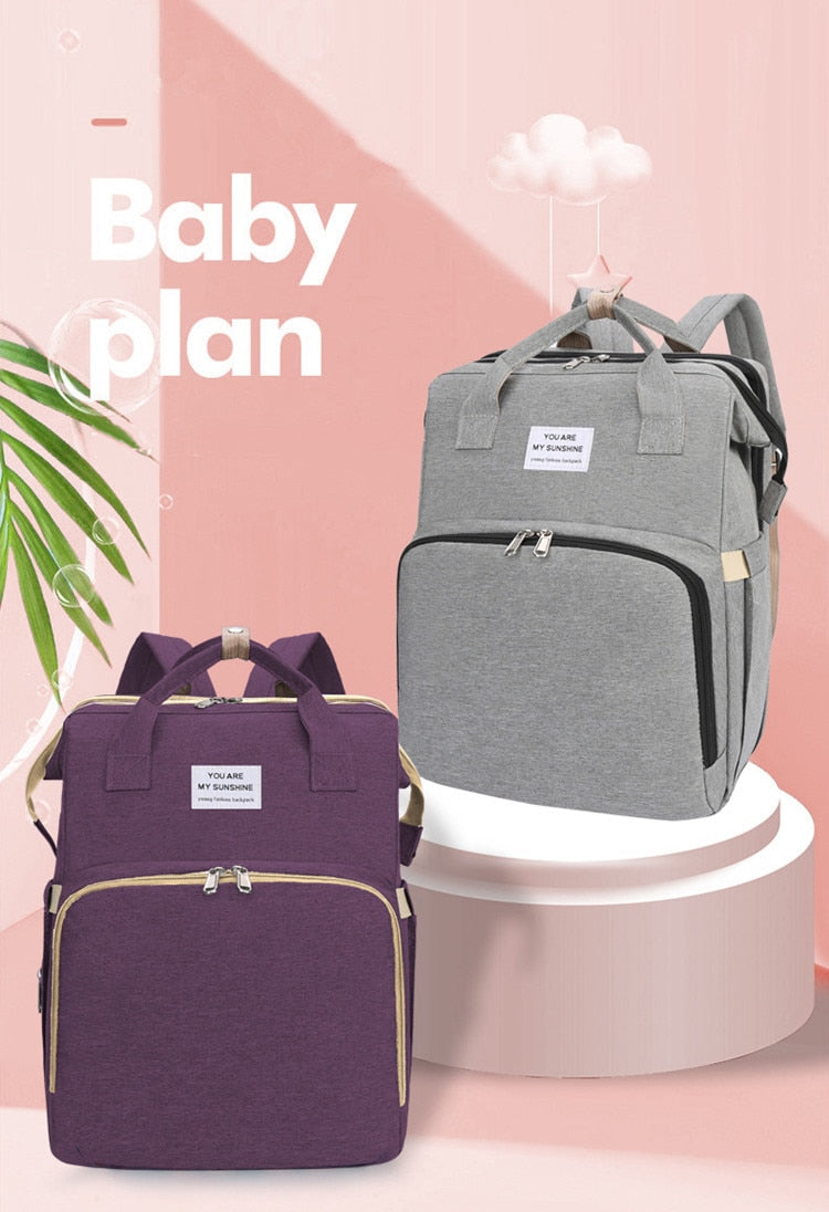 Baby Multifunctional Diaper Nappy Bag Bed