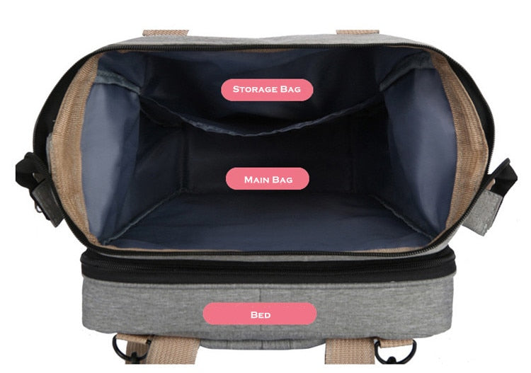 Baby Multifunctional Diaper Nappy Bag Bed