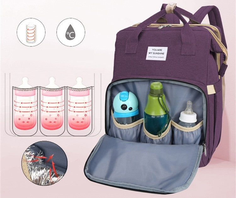 Baby Multifunctional Diaper Nappy Bag Bed
